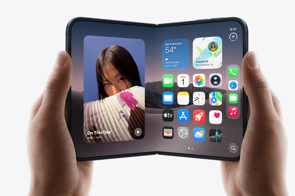 iPhone Duo with hands